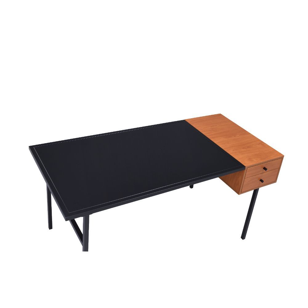 Oaken - Escritorio - Roble miel y negro