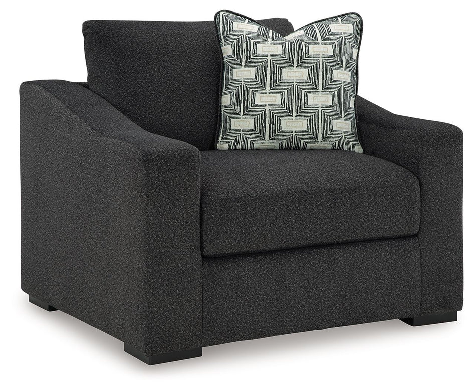 Wryenlynn - Chair And A Half - Fabric - Onyx