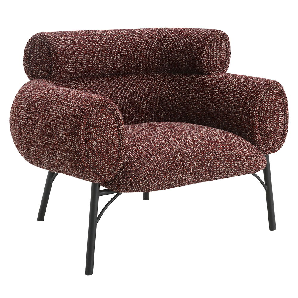 Mardi - Chair - Maroon Tweed