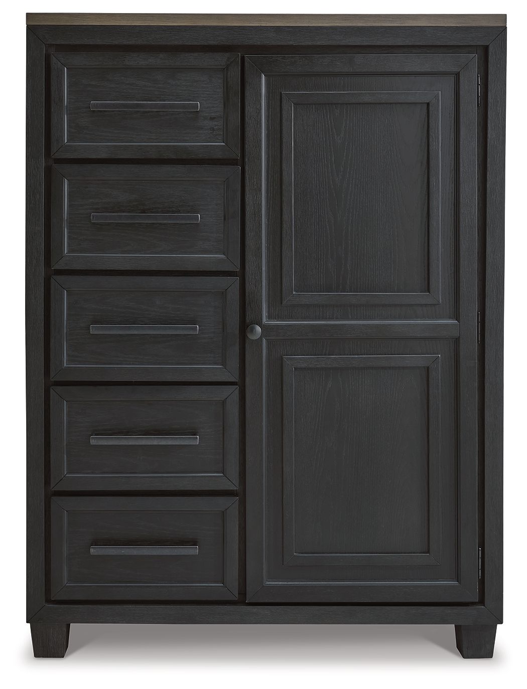Cofre con puerta Foyland - Negro/Marrón