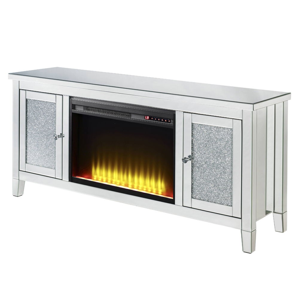 Noralie - Mueble de TV con chimenea