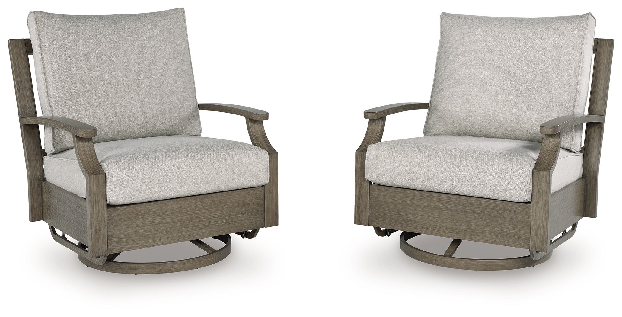 Rainier Ranch - Marrón/Beige - Silla giratoria con cojín