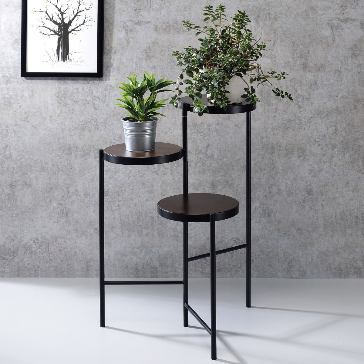 Namid - Soporte para plantas - Negro - 30"