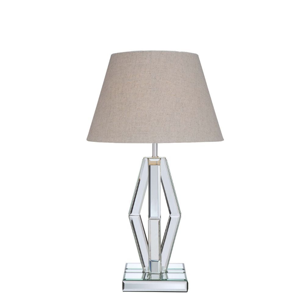 Britt - Lámpara de mesa - Espejo y cromo