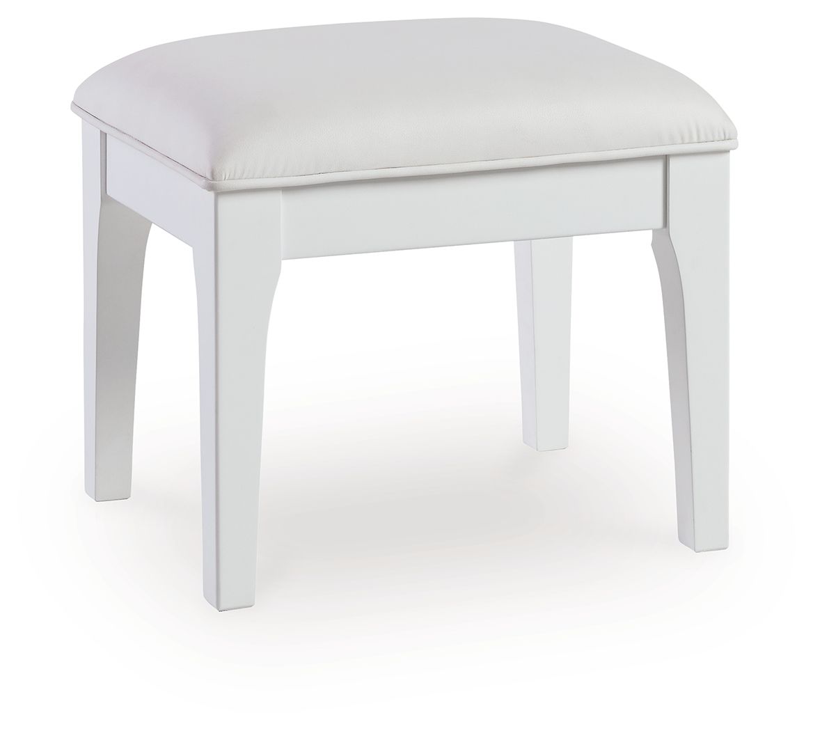 Taburete de tocador Chalanna - Blanco