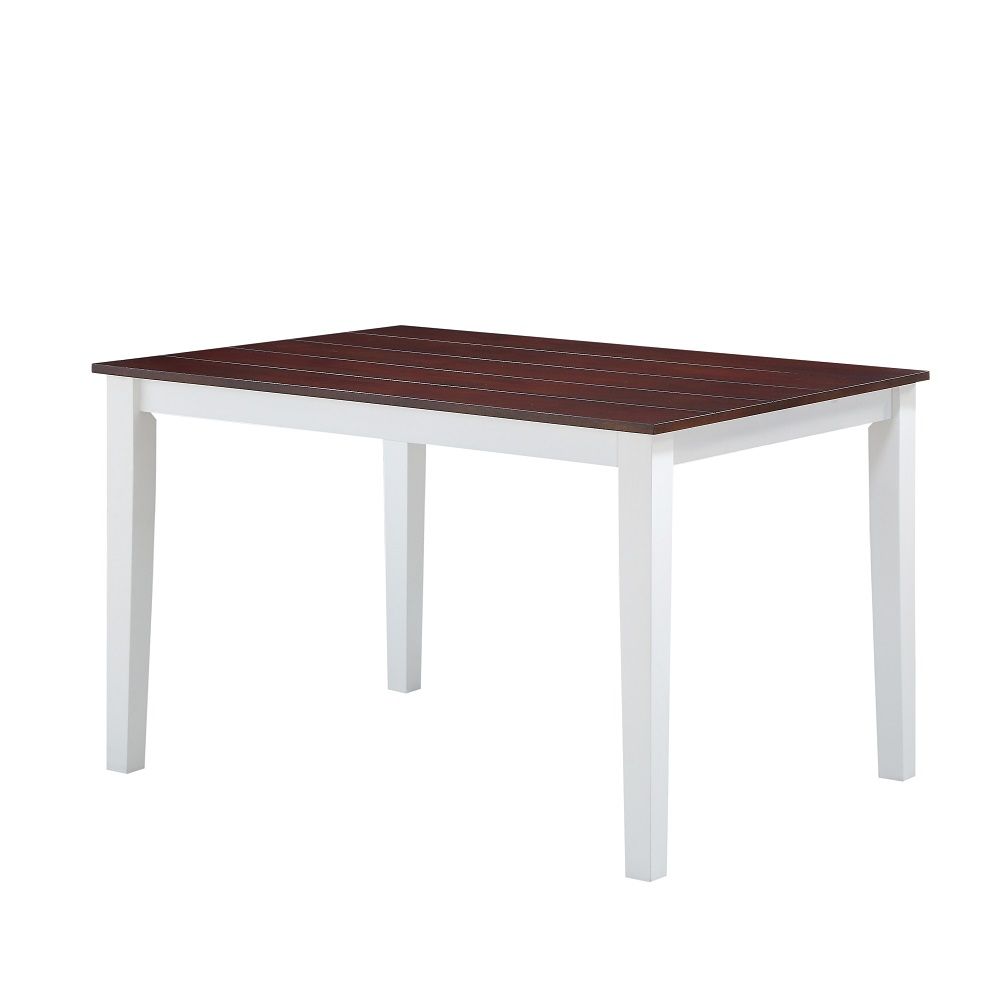 Green Leigh - Dining Table - White & Walnut