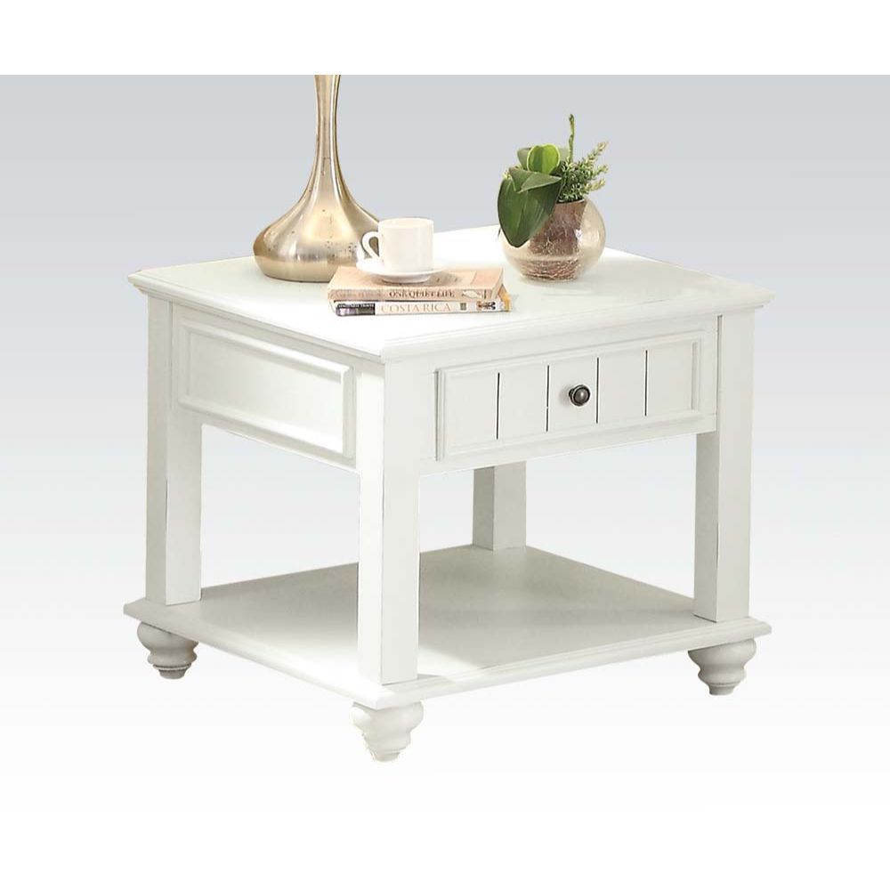 Natesa - Mesa auxiliar - Lavado en blanco