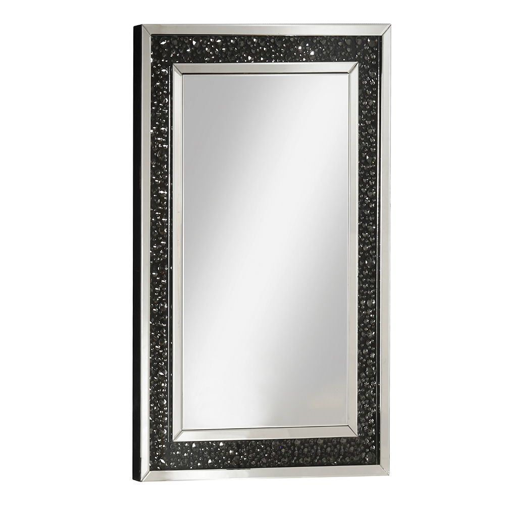 Noor - Decoración de pared - Espejos y piedras preciosas artificiales - 47"