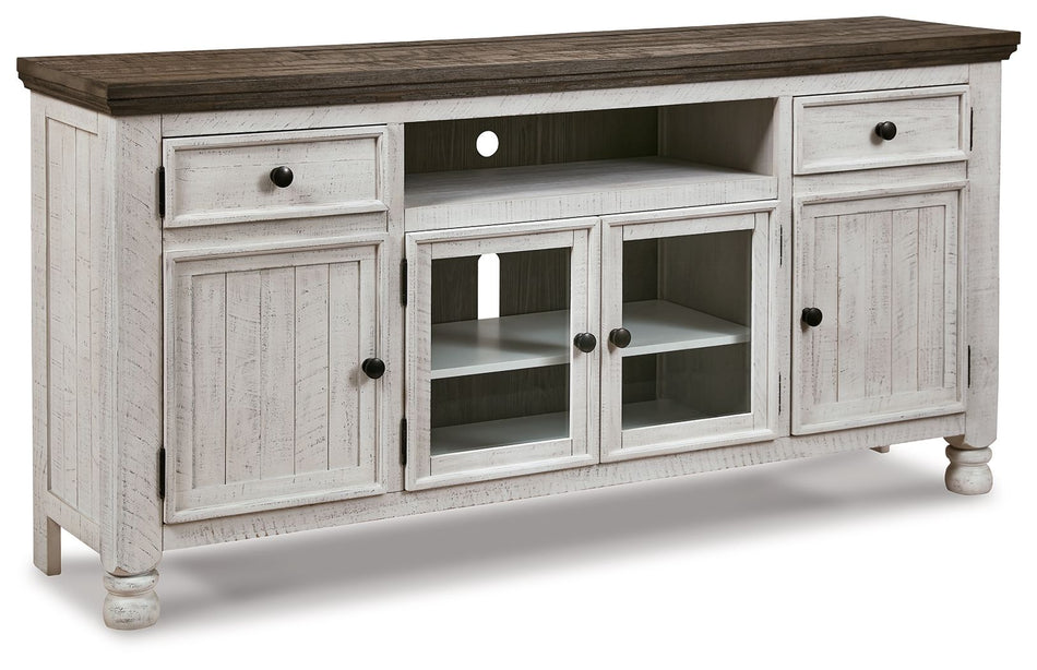 Havalance - Marrón / Beige - Mueble de TV extra grande - 4 puertas