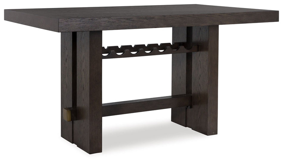 Burkhaus - Mesa de comedor rectangular en marrón oscuro