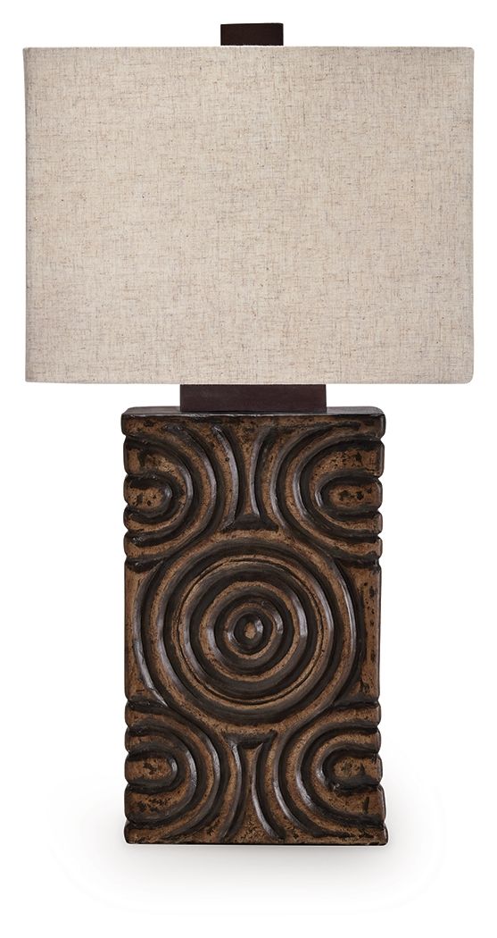 Heathbury - Antique Brown - Paper Table Lamp