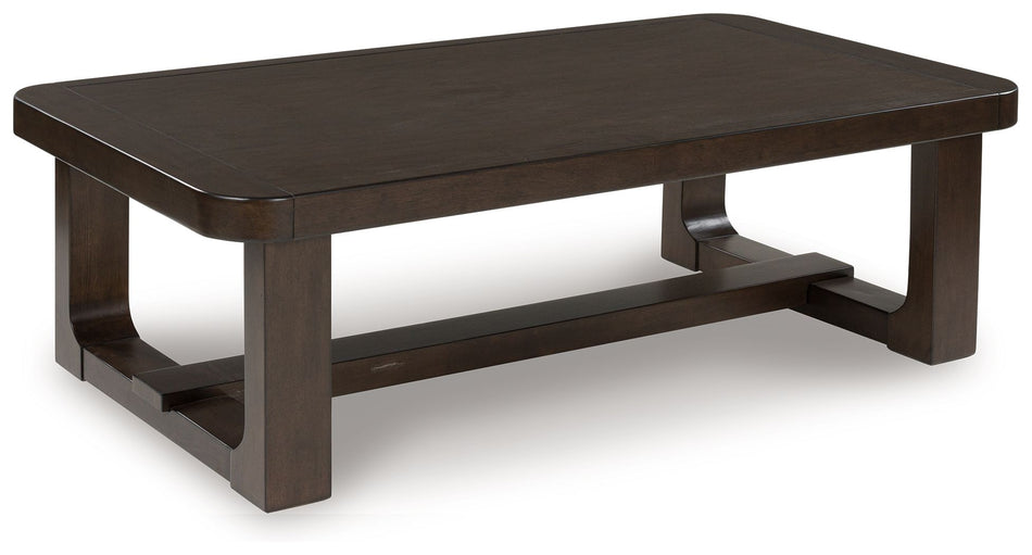 Breckington - Marrón oscuro - Mesa de cóctel rectangular