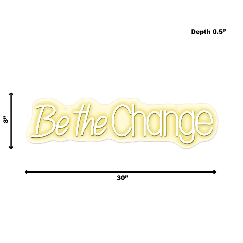Neon Be The Change - Yellow