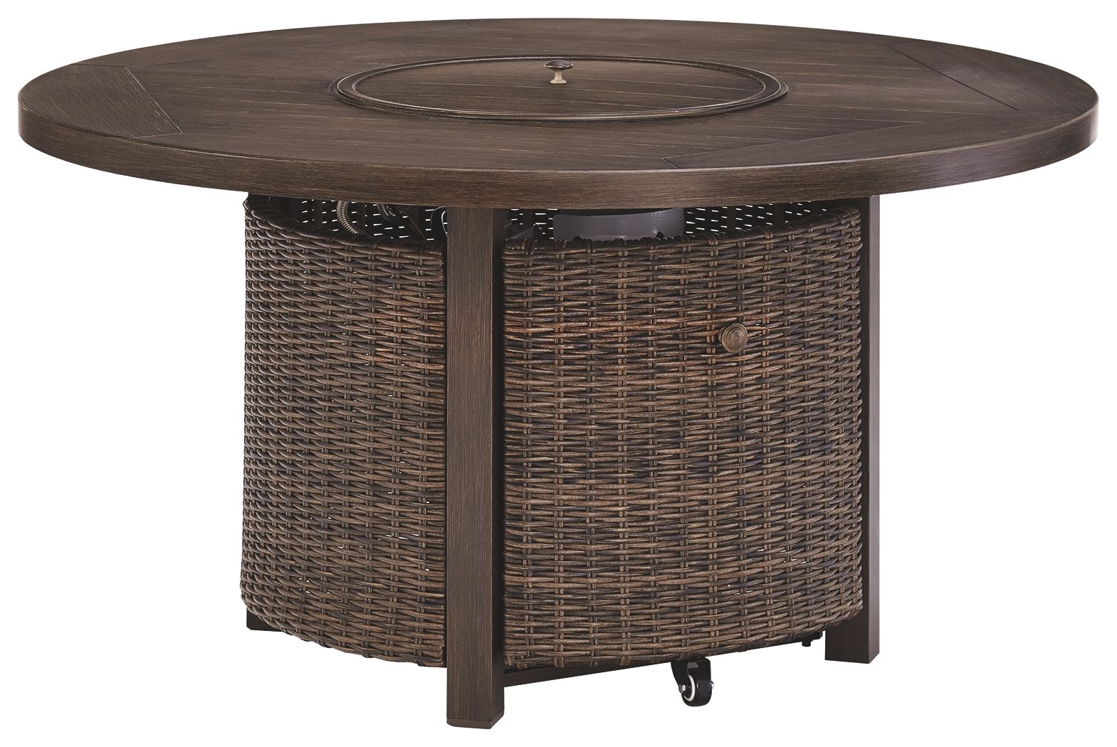 Paradise Trail - Medium Brown - Round Fire Pit Table