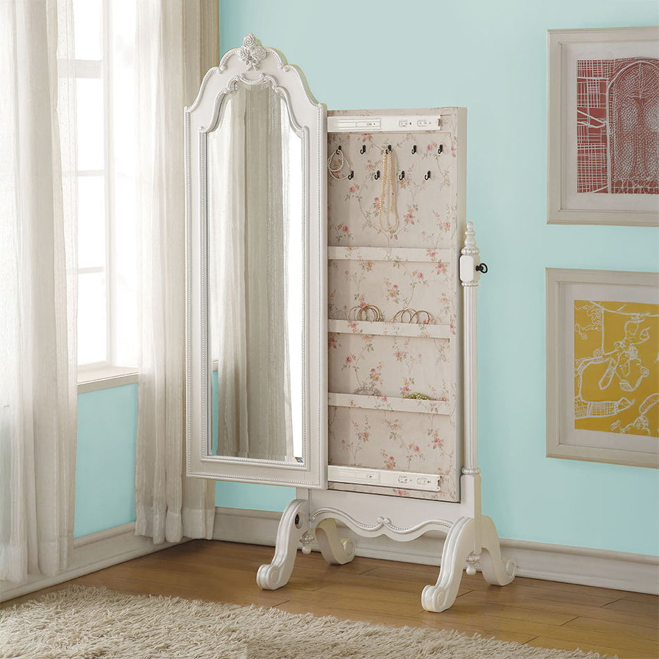 Edalene - Armario para joyas - Blanco perla