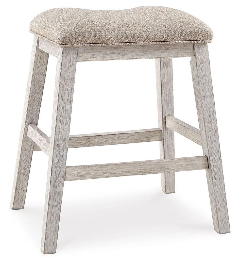 Skempton - Upholstered Stool (Set of 2) - White