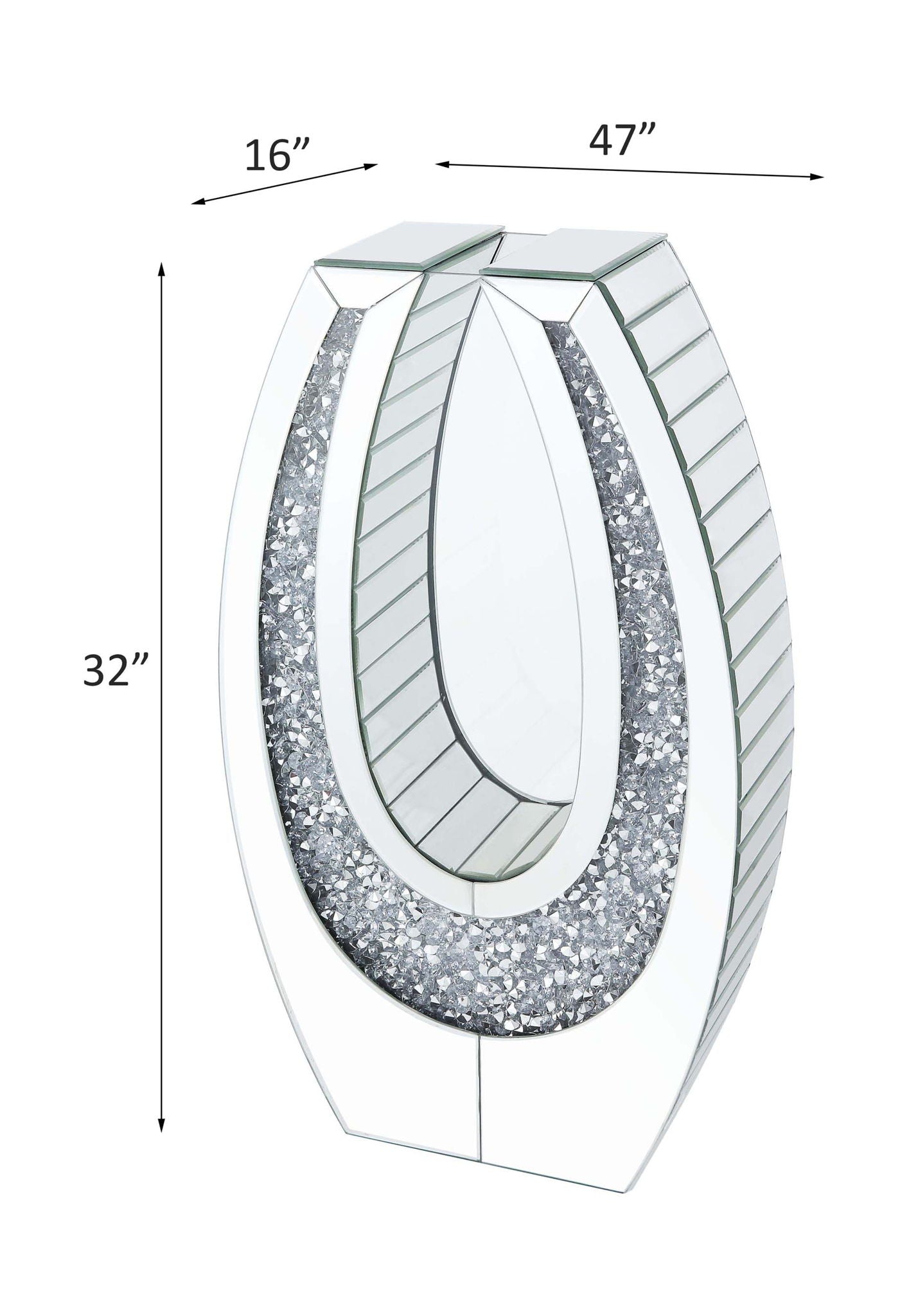 Noralie - Decoración decorativa - Espejos y diamantes falsos - 24"