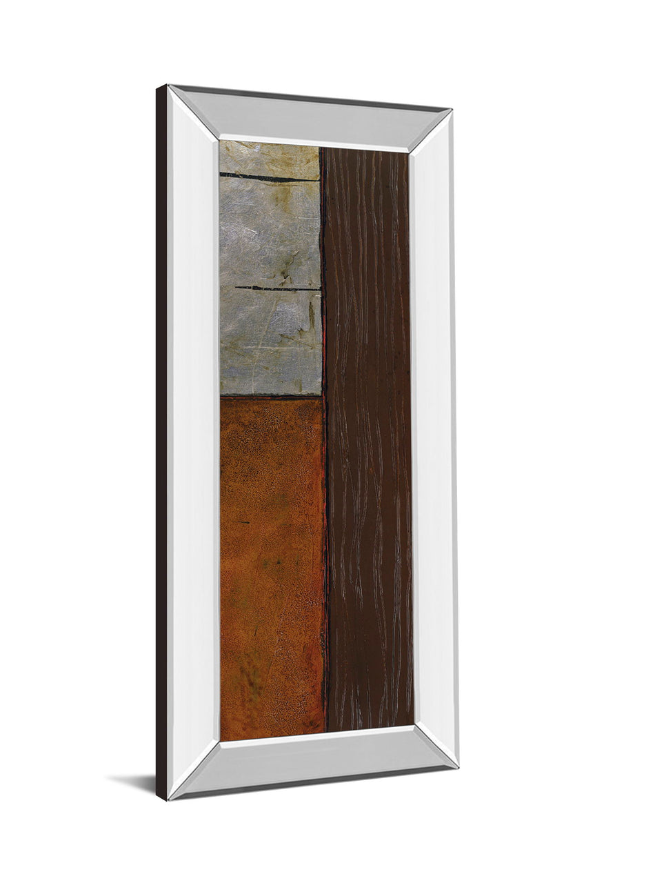 Industry Il By Holman Mirror Framed Print Wall Art - Dark Brown