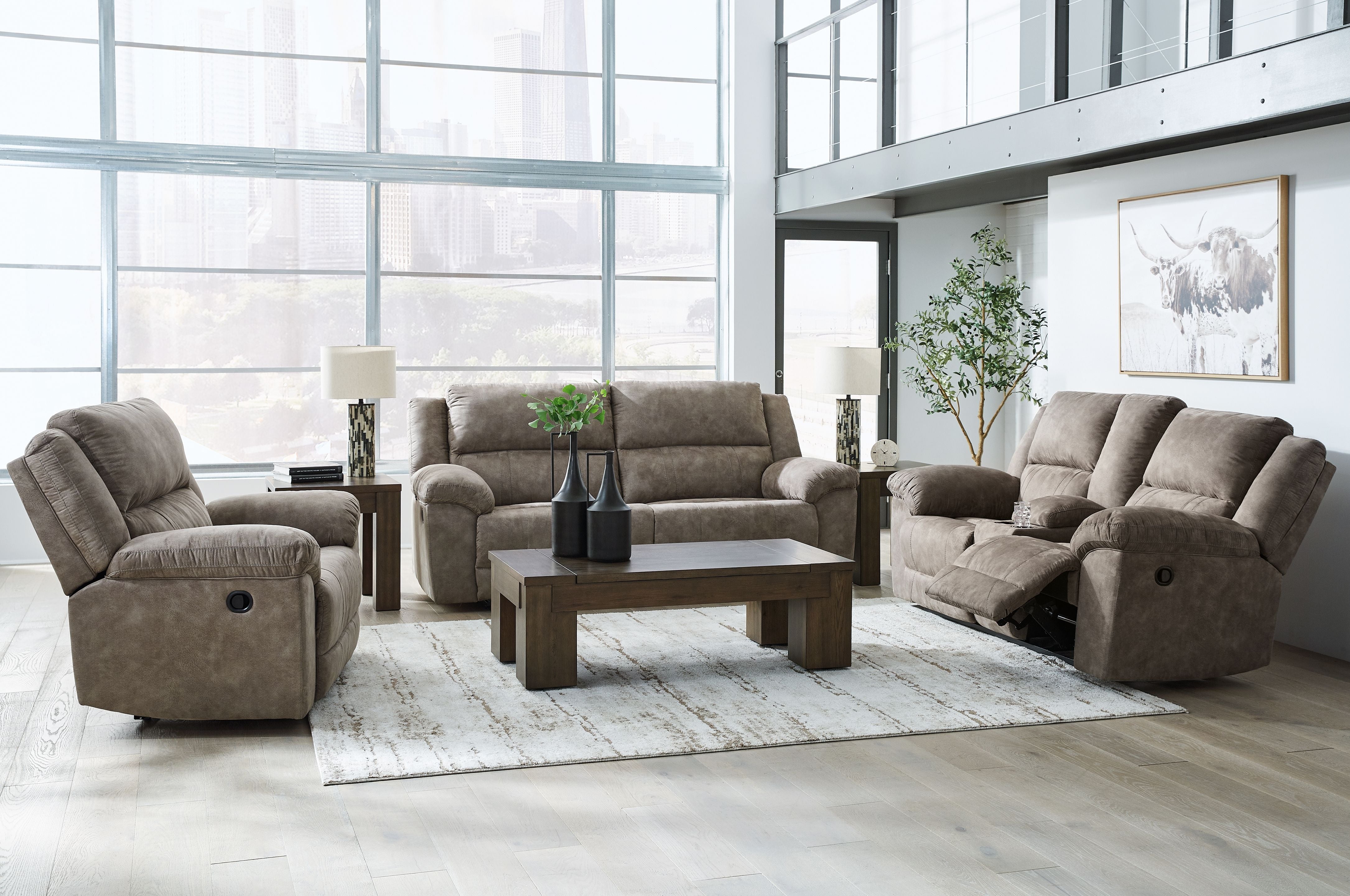 Laresview - Juego de sala de estar reclinable