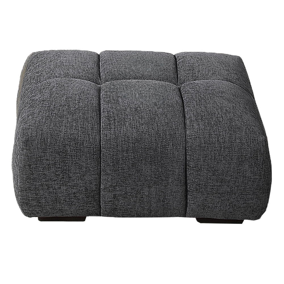 Chosen - Ottoman - Gray Chenille
