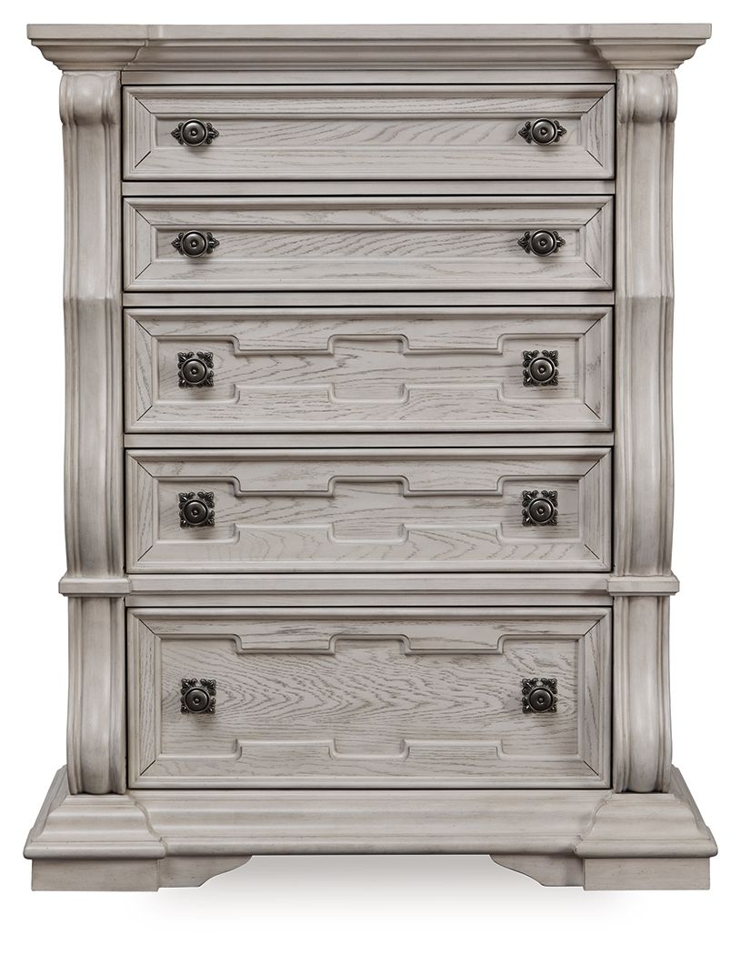 Bruchandi - Antique White - Five Drawer Chest