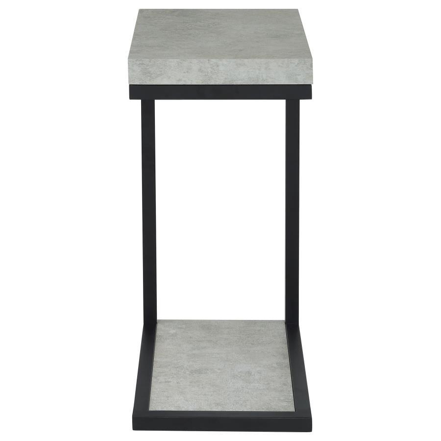 Beck - Engineered Wood C-Shape Sofa Side Table
