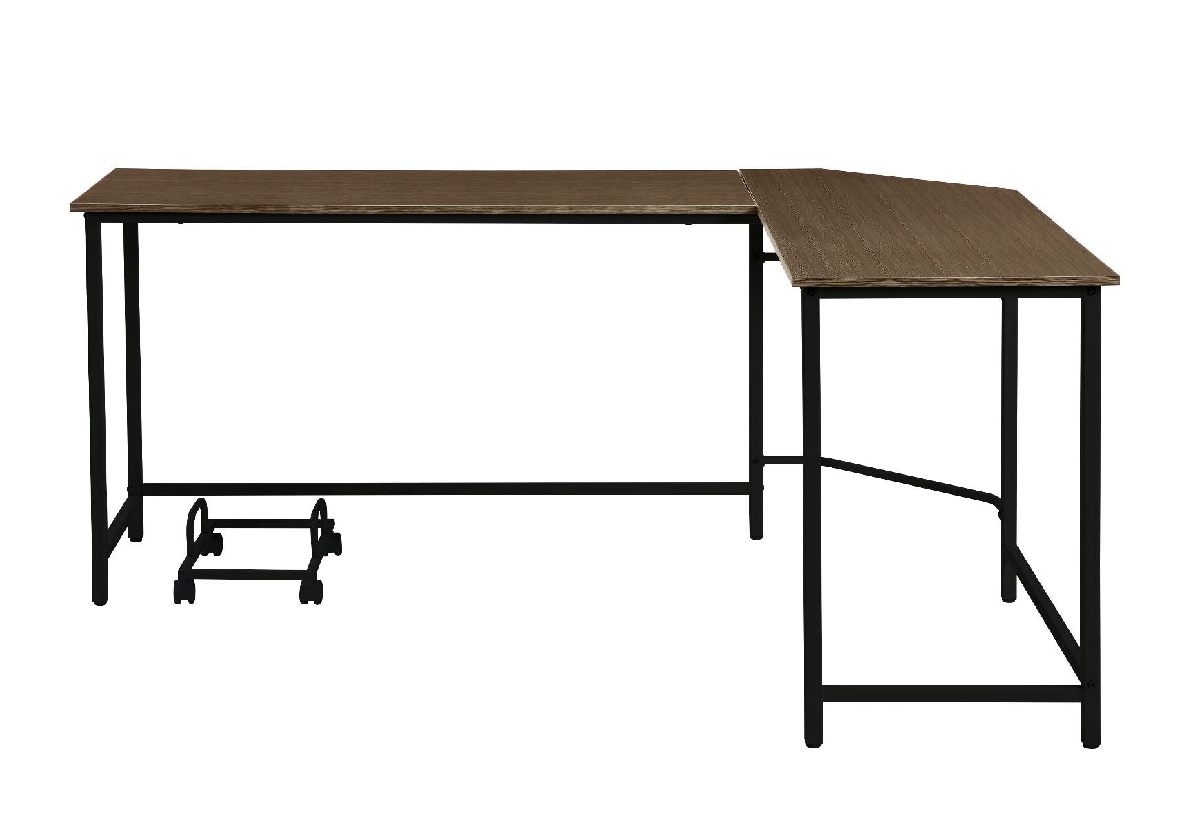 Acme - Dazenus - Escritorio para computadora, acabado negro - Of00042 - Acabado en negro y roble