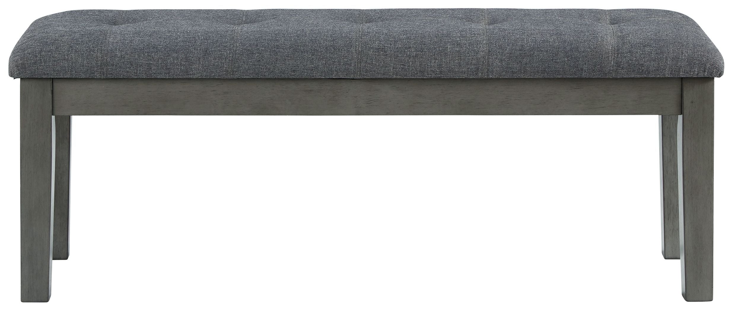 Banco de comedor grande UPH Hallanden, color negro y gris