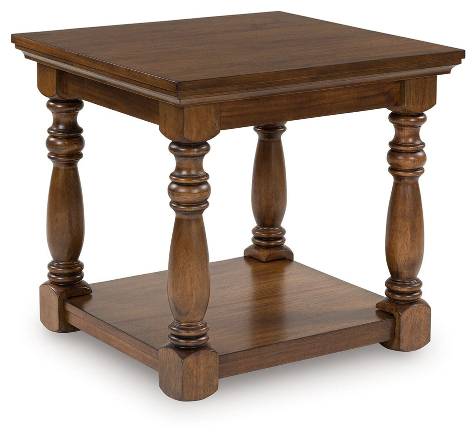 Sturlayne - Marrón - Mesa auxiliar rectangular
