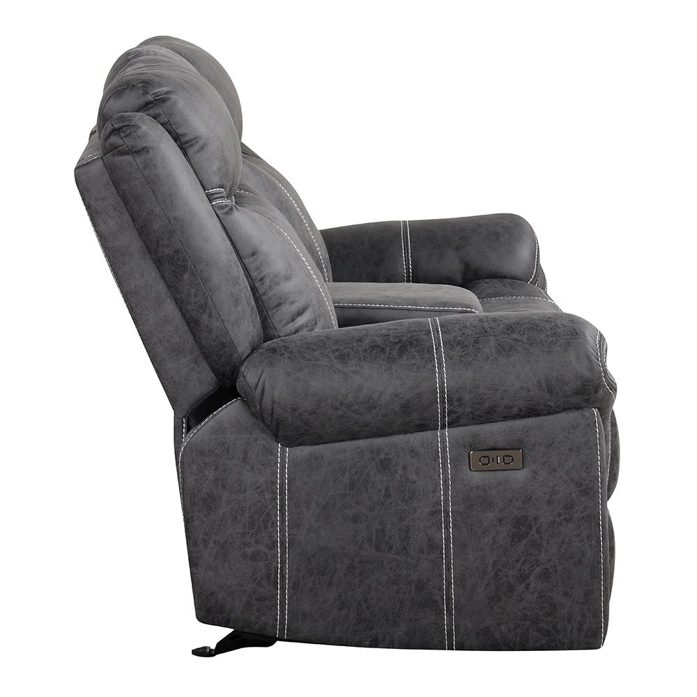 Zubaida - Loveseat con base USB y consola (planeador y movimiento)