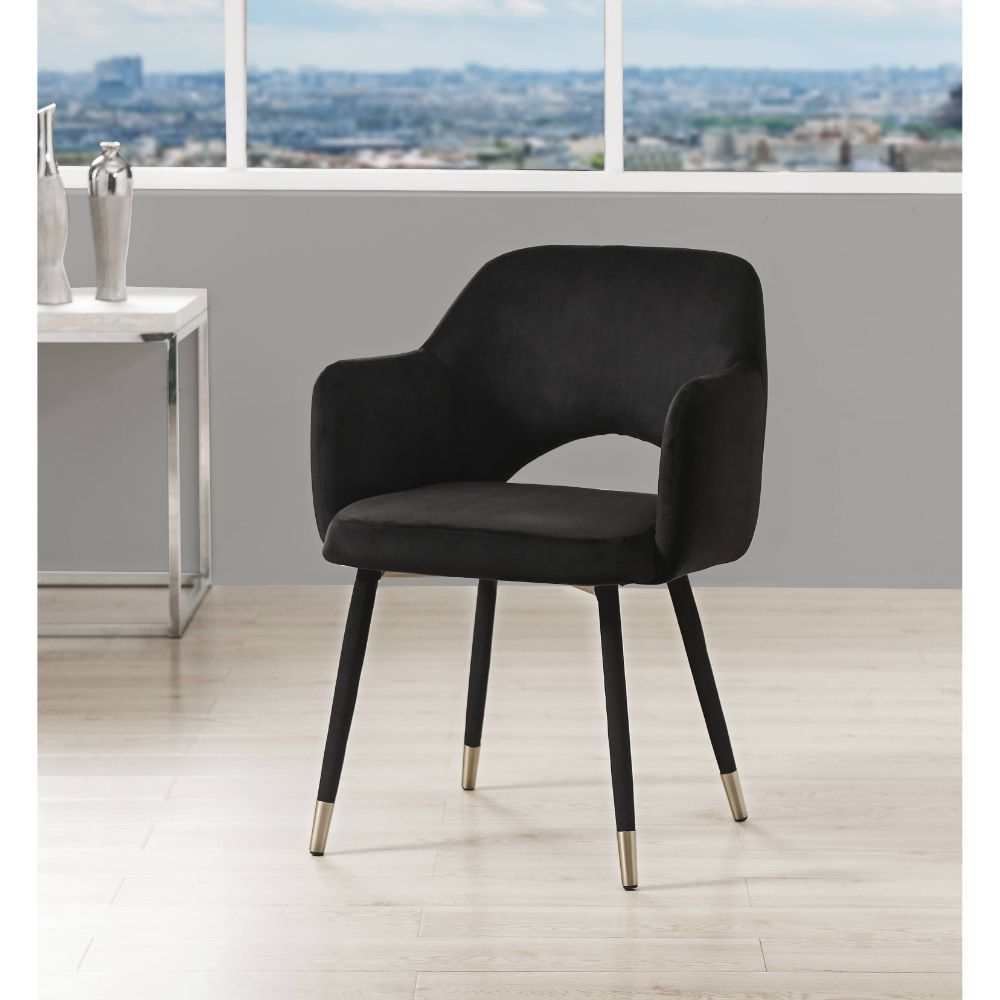 Sillón con acento de madera de manzano