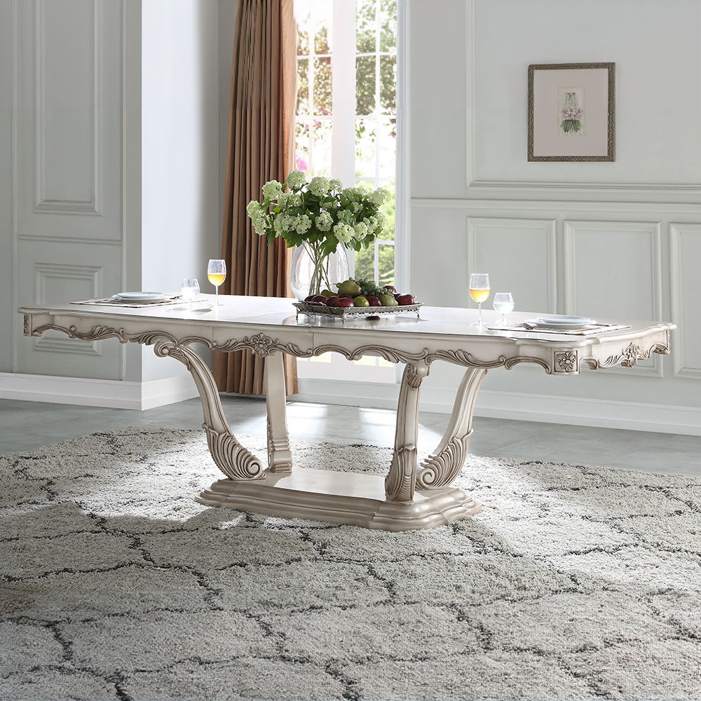 Gorsedd - Mesa de comedor - Blanco antiguo