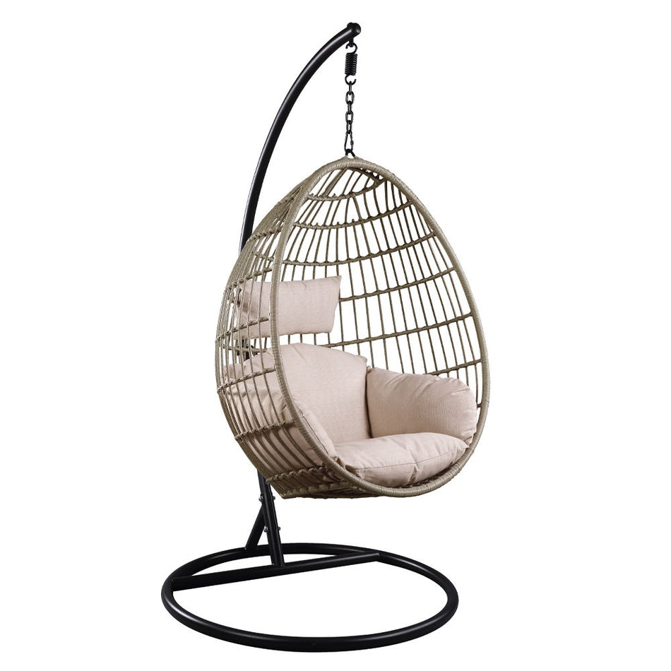 Vasant - Hanging Chair - Fabric & Wicker