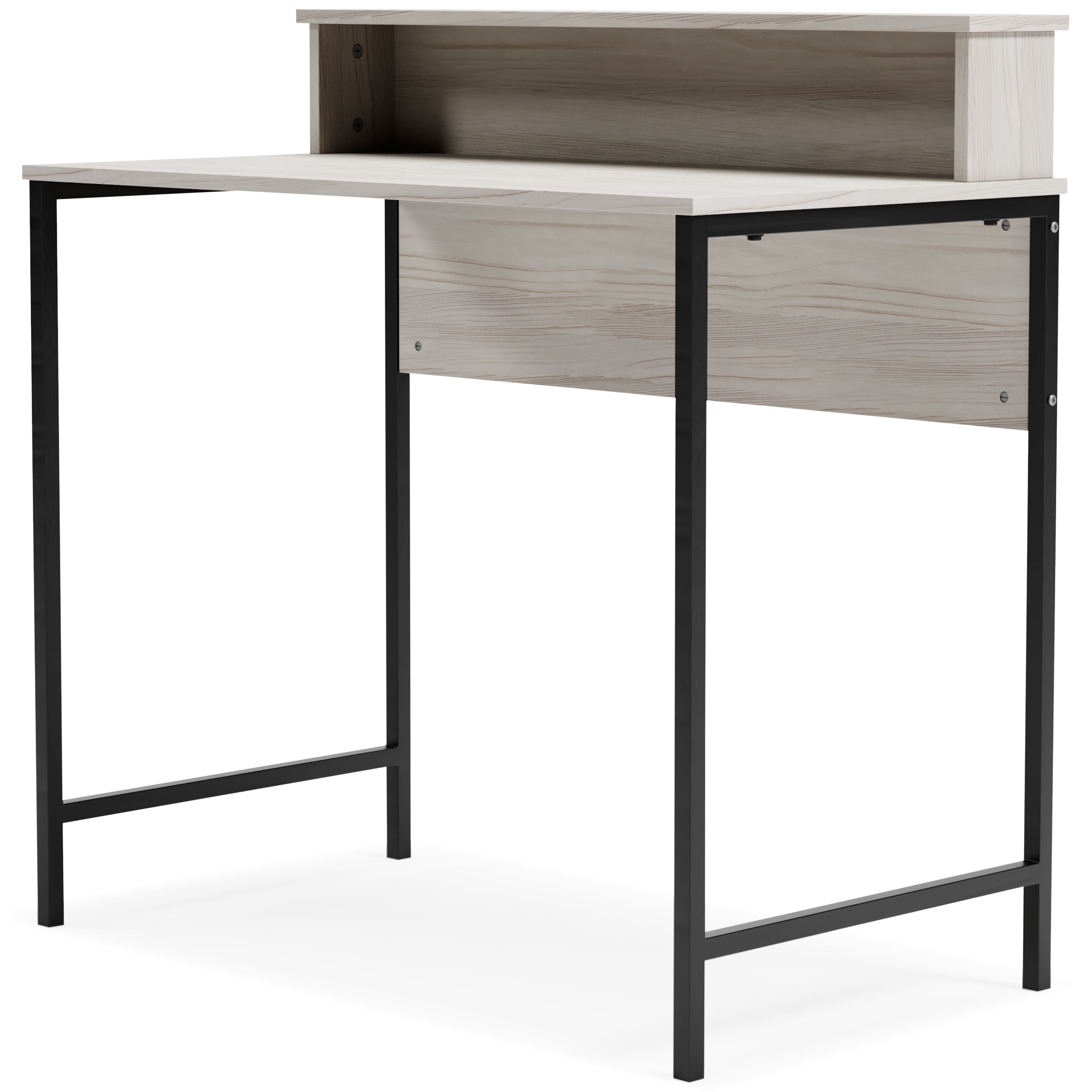 Bayflynn - Escritorio para oficina en casa con cajón blanco y negro