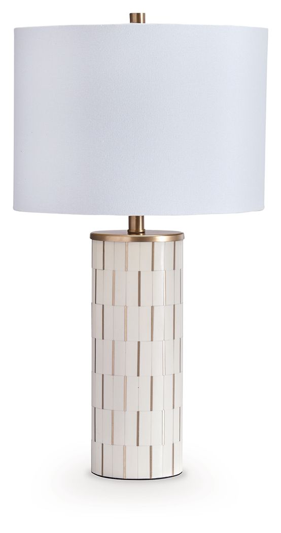 Faridworth - White / Gold Finish - Poly Table Lamp