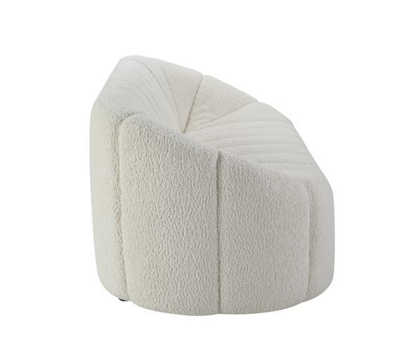 Osmash - Sofá - Sherpa de peluche blanca