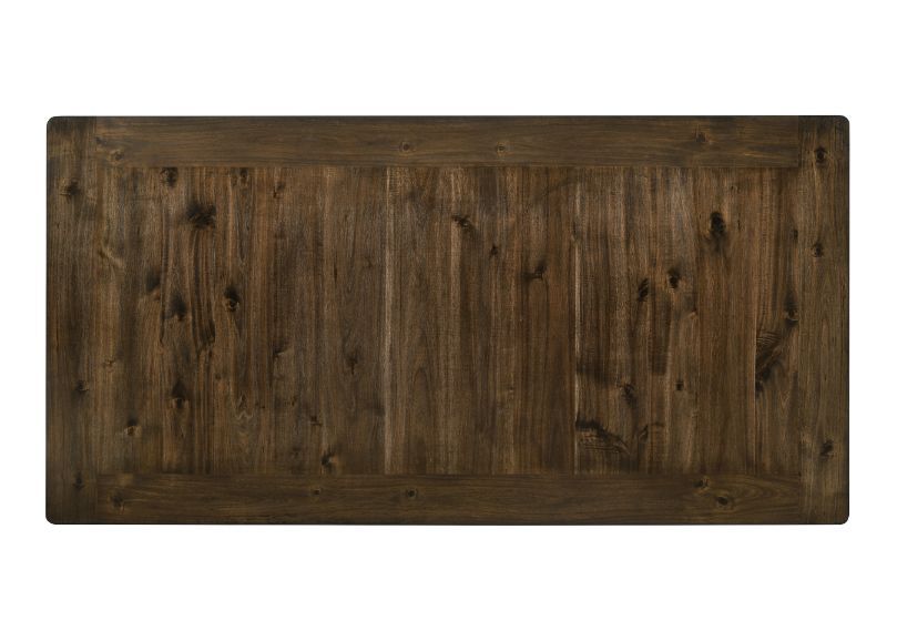 Mesa de altura de mostrador Tasnim - Acabado en roble y blanco antiguo