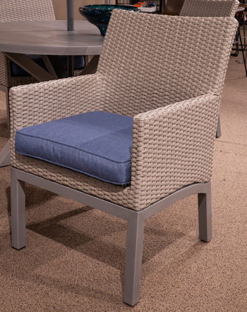Half Moon Beach - Blue / Gray - Arm Chair With Cushion (Set of 2)