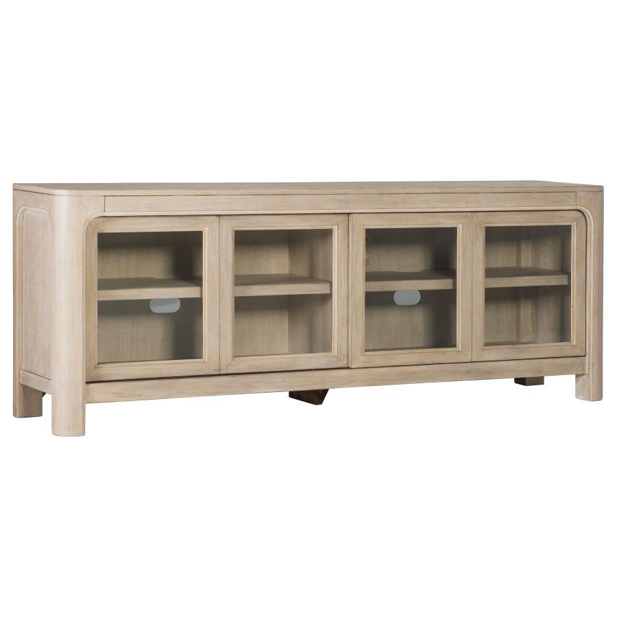 Solano - 71" 2-door TV Stand Media Console - Weathered Mango