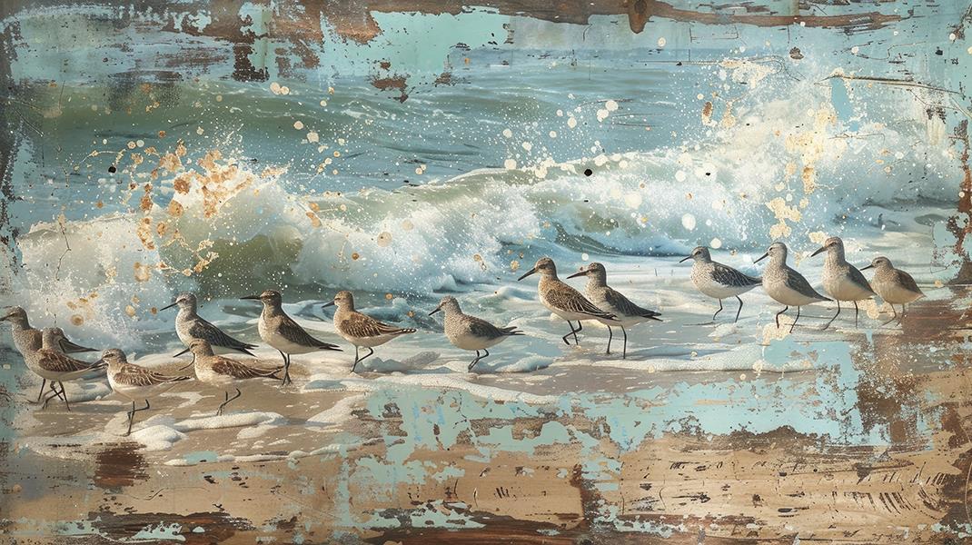Mess On The Beach (Small) - Blue