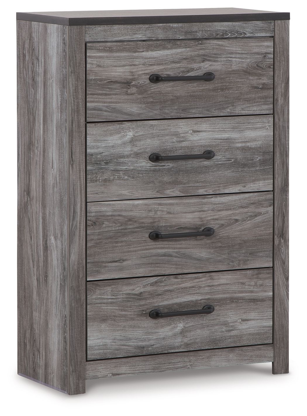 Cómoda de cuatro cajones Bronyan - Gris oscuro
