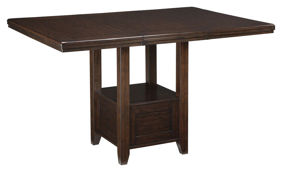 Mesa extensible rectangular para comedor Haddigan - Marrón oscuro