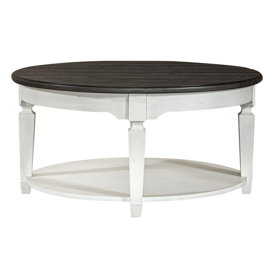 Allyson Park - Round Cocktail Table - White