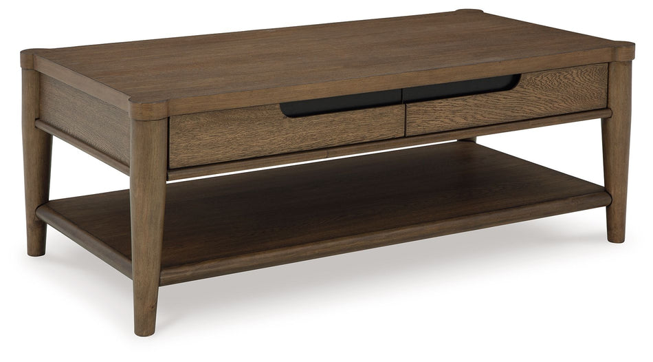 Roanhowe - Marrón - Mesa de cóctel rectangular