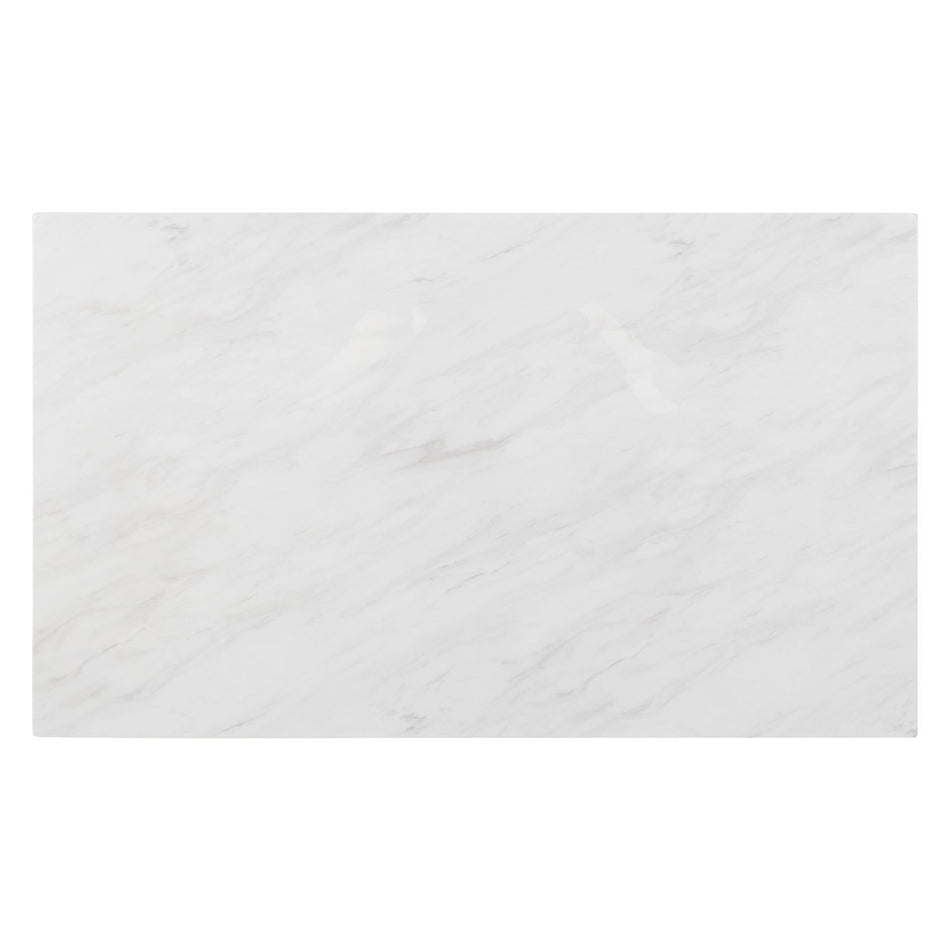 Edison - Rectangular Leg Table With Faux Marble Top - Brownstone