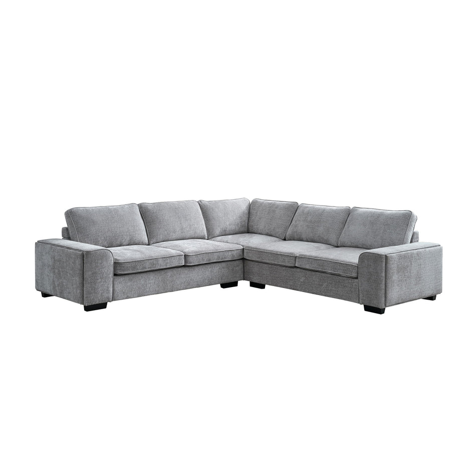 Dayne - 3 Piece Sleeper Sectional - Gray