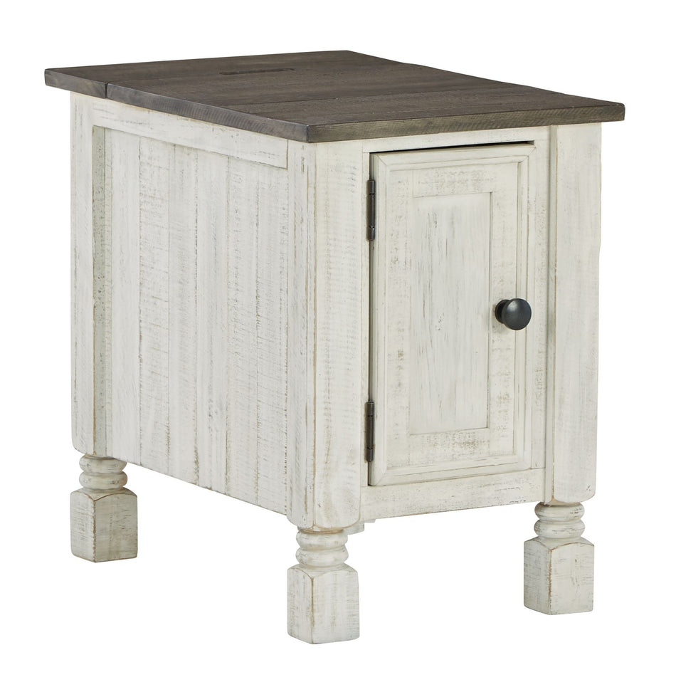 Havalance - Blanco / Gris - Mesa auxiliar con silla