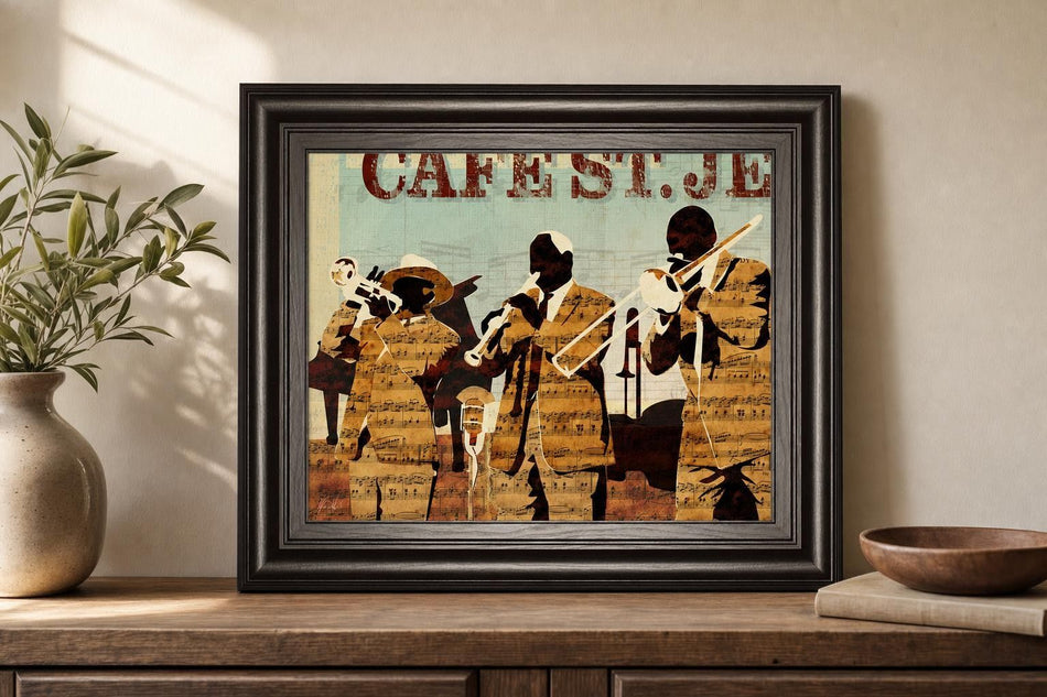 22x26 Cafe St. Jean By Kyle Mosher - Light Brown