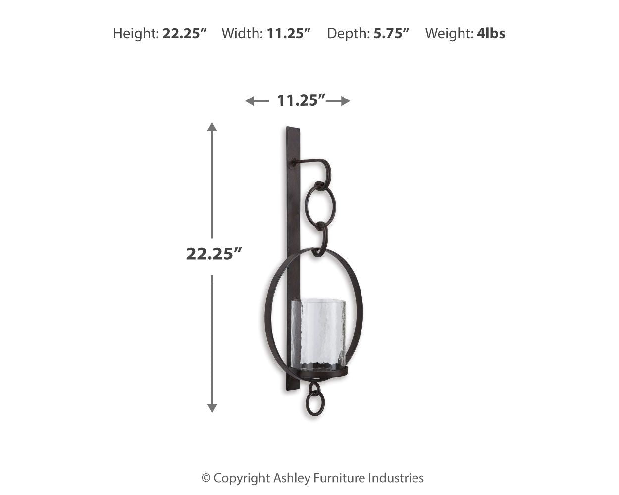 Ogaleesha - Brown - Wall Sconce