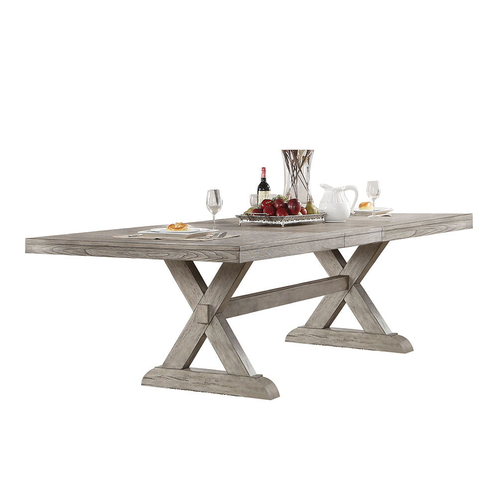 Mesa de comedor Rocky en roble gris